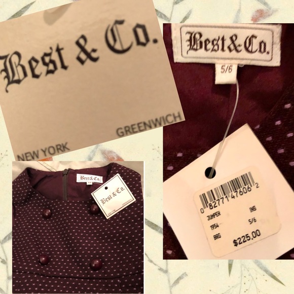 💝👼😇 -🎉HP🎉Best & Co. - Girl's Luxury Shift Dress - Size 5/6 - Picture 6 of 6